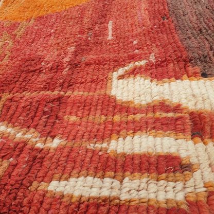 Sakhtra | 9x12 Moroccan Rug - Large Vibrant Boujad Berber Abstract Handwoven Carpet | 9'8"x12'5" Ft | 295x380 cm - OunizZ