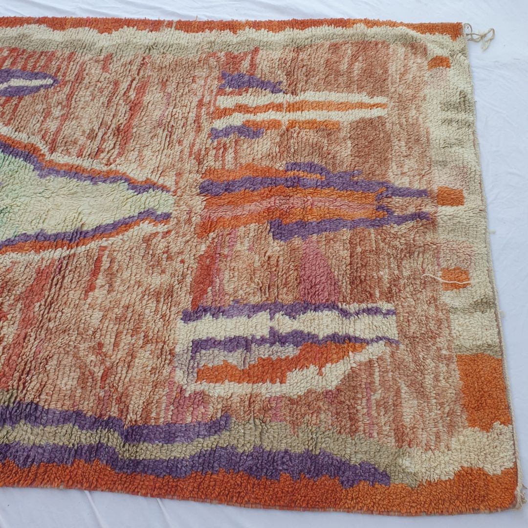 Salika - Vibrant 6x10 Boujad Moroccan Rug - Handwoven Colorful Berber Wool Carpet for Living Room | 6'23x10'17 Ft | 190x310 cm - OunizZ