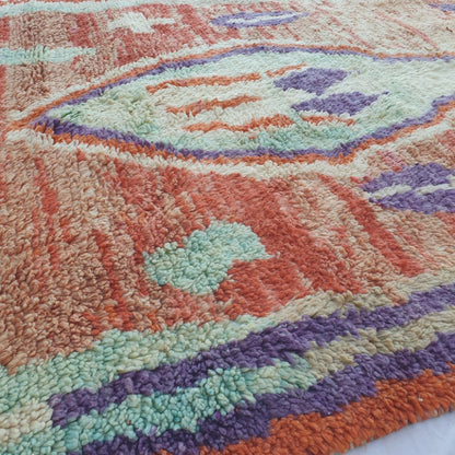 Salika - Vibrant 6x10 Boujad Moroccan Rug - Handwoven Colorful Berber Wool Carpet for Living Room | 6'23x10'17 Ft | 190x310 cm - OunizZ