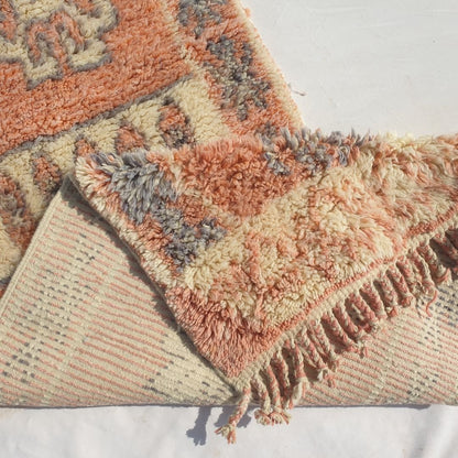 Sarha Runner | Luxurious Moroccan Beni Mrirt Runner Rug Ultra Soft and Thick | Colorful Hallway Runner | 2'85x14'86 Ft | 87x453 cm - OunizZ