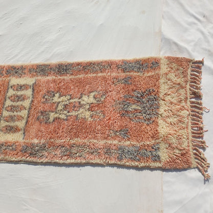 Sarha Runner | Luxurious Moroccan Beni Mrirt Runner Rug Ultra Soft and Thick | Colorful Hallway Runner | 2'85x14'86 Ft | 87x453 cm - OunizZ