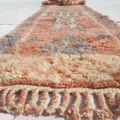 Sarha Runner | Luxurious Moroccan Beni Mrirt Runner Rug Ultra Soft and Thick | Colorful Hallway Runner | 2'85x14'86 Ft | 87x453 cm - OunizZ