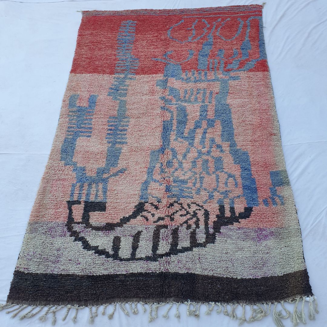 Talina - Handmade Moroccan Rug 6x10 Berber Boujad | 6'20x10'14 Ft | 189x309 cm - OunizZ