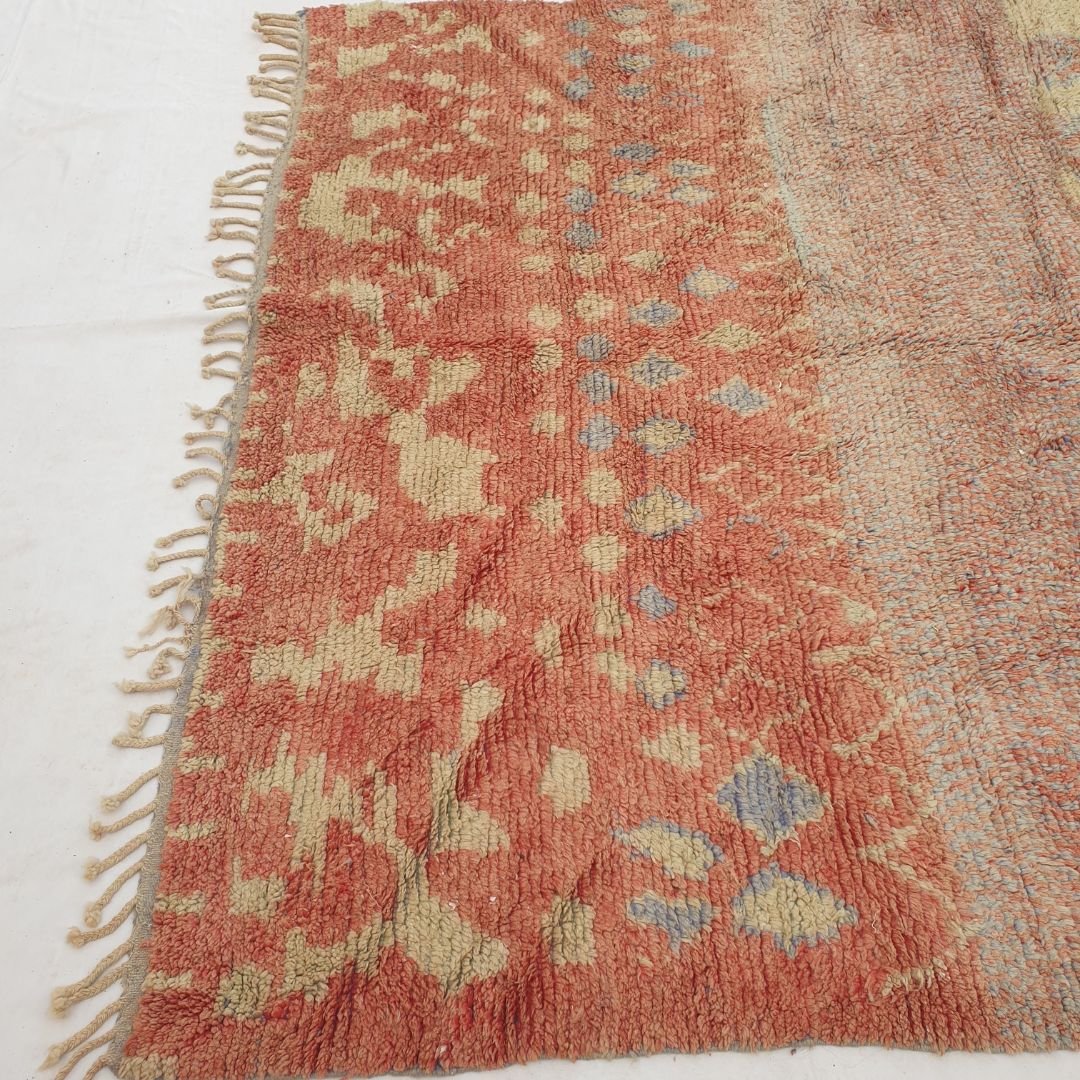 Tanessa | 8x11 Moroccan Rug - Large Pastel Boujad Berber Geometric Handwoven Carpet | 8'3"x11'2" Ft | 253x340 cm - OunizZ