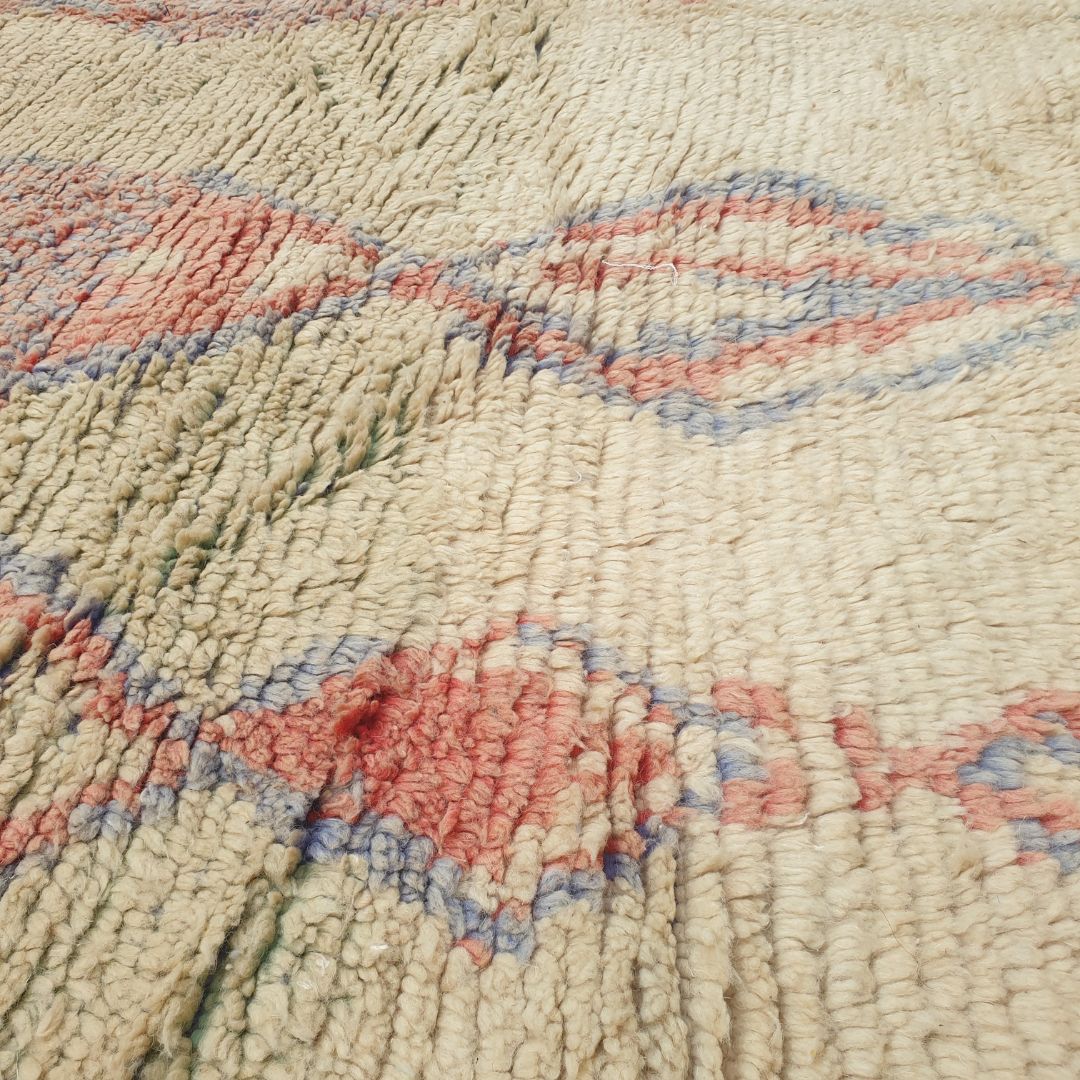 Tanessa | 8x11 Moroccan Rug - Large Pastel Boujad Berber Geometric Handwoven Carpet | 8'3"x11'2" Ft | 253x340 cm - OunizZ