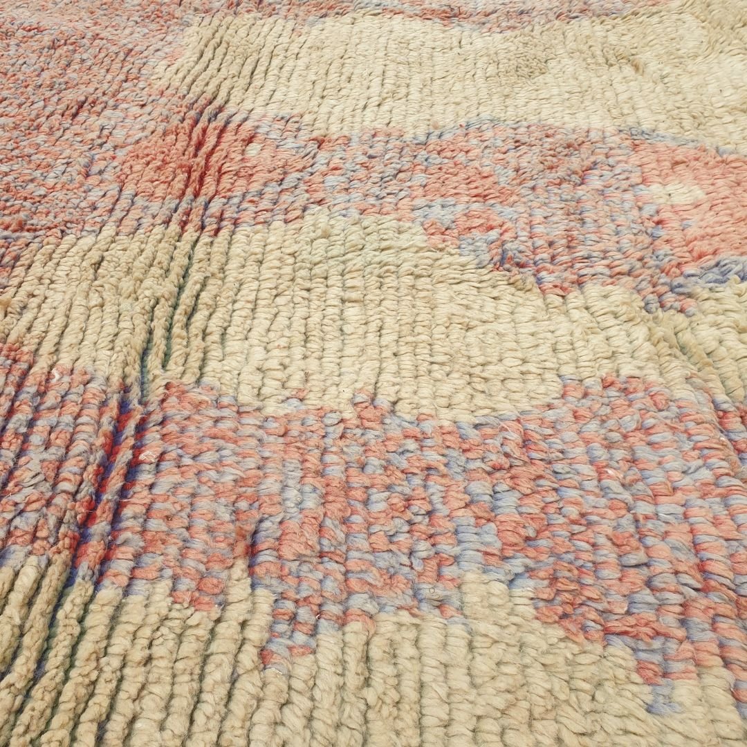 Tanessa | 8x11 Moroccan Rug - Large Pastel Boujad Berber Geometric Handwoven Carpet | 8'3"x11'2" Ft | 253x340 cm - OunizZ
