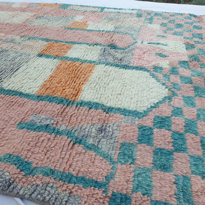 Wakefa - Vibrant 6x10 Boujad Moroccan Rug - Handwoven Colorful Berber Wool Carpet | 6'43x9'94 Ft | 196x303 cm - OunizZ