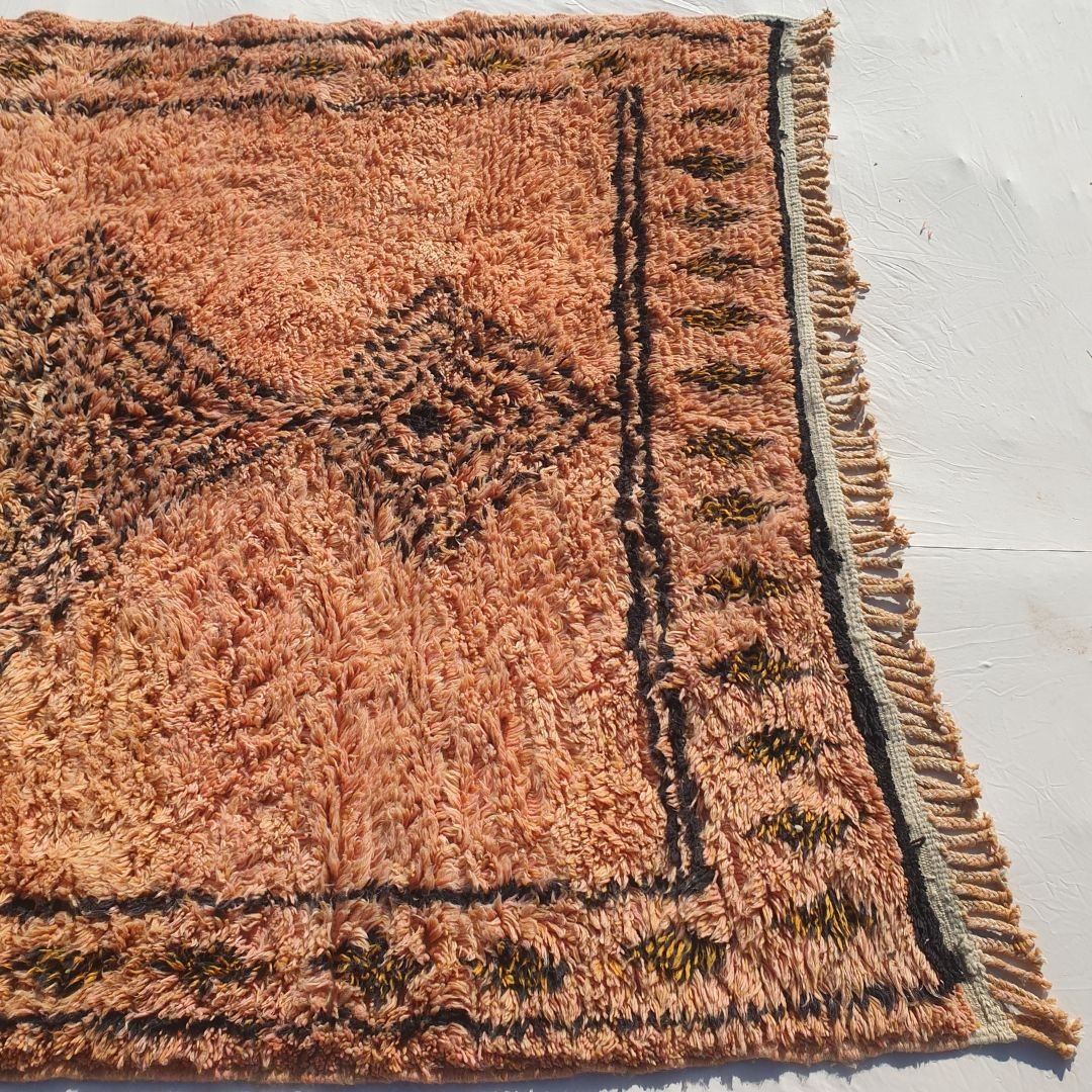 Warda - Luxurious Beni Mrirt 6x9 Moroccan Rug Ultra Soft & Thick | Berber Handmade Wool Carpet | 6'82x9'68 Ft | 208x295 cm - OunizZ