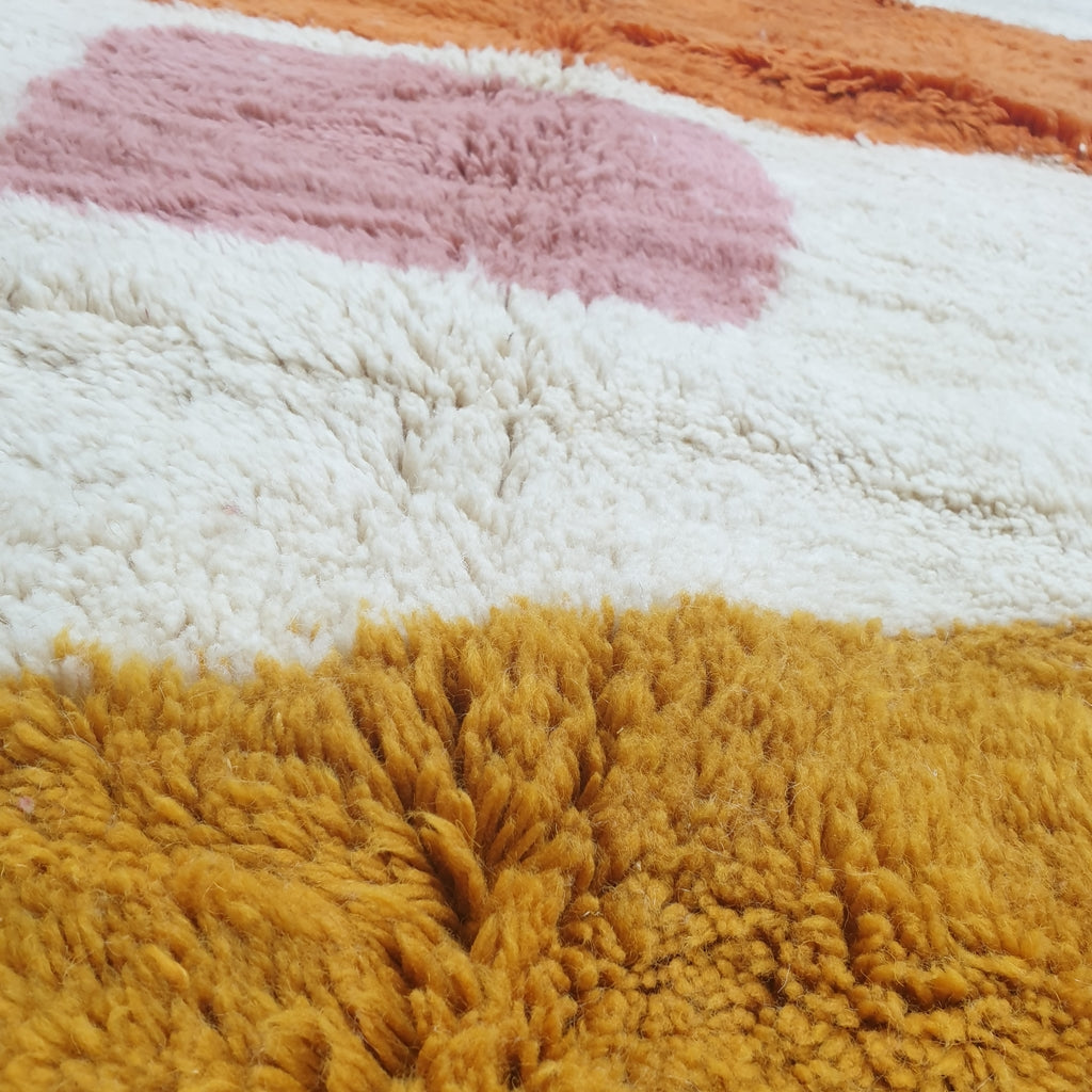 HIDY (Ultra Fluffy Beni rug) | 10x8 Ft | 300x2,50 m | Moroccan Beni Mrirt Rug | 100% wool handmade