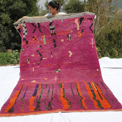 ACHEL | 8'5x6 Ft | 2,5x1,5 m | Moroccan Colorful Rug | 100% wool handmade - OunizZ