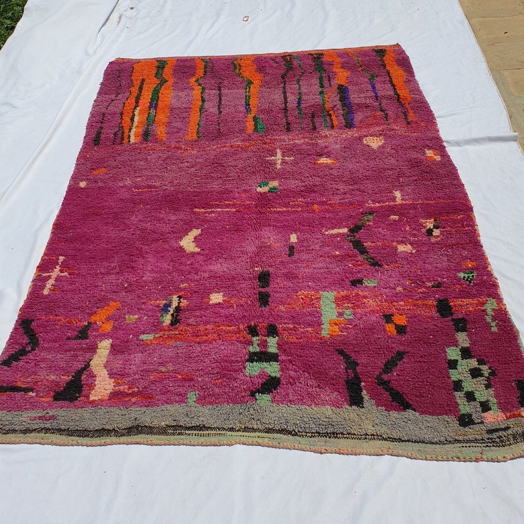 ACHEL | 8'5x6 Ft | 2,5x1,5 m | Moroccan Colorful Rug | 100% wool handmade - OunizZ