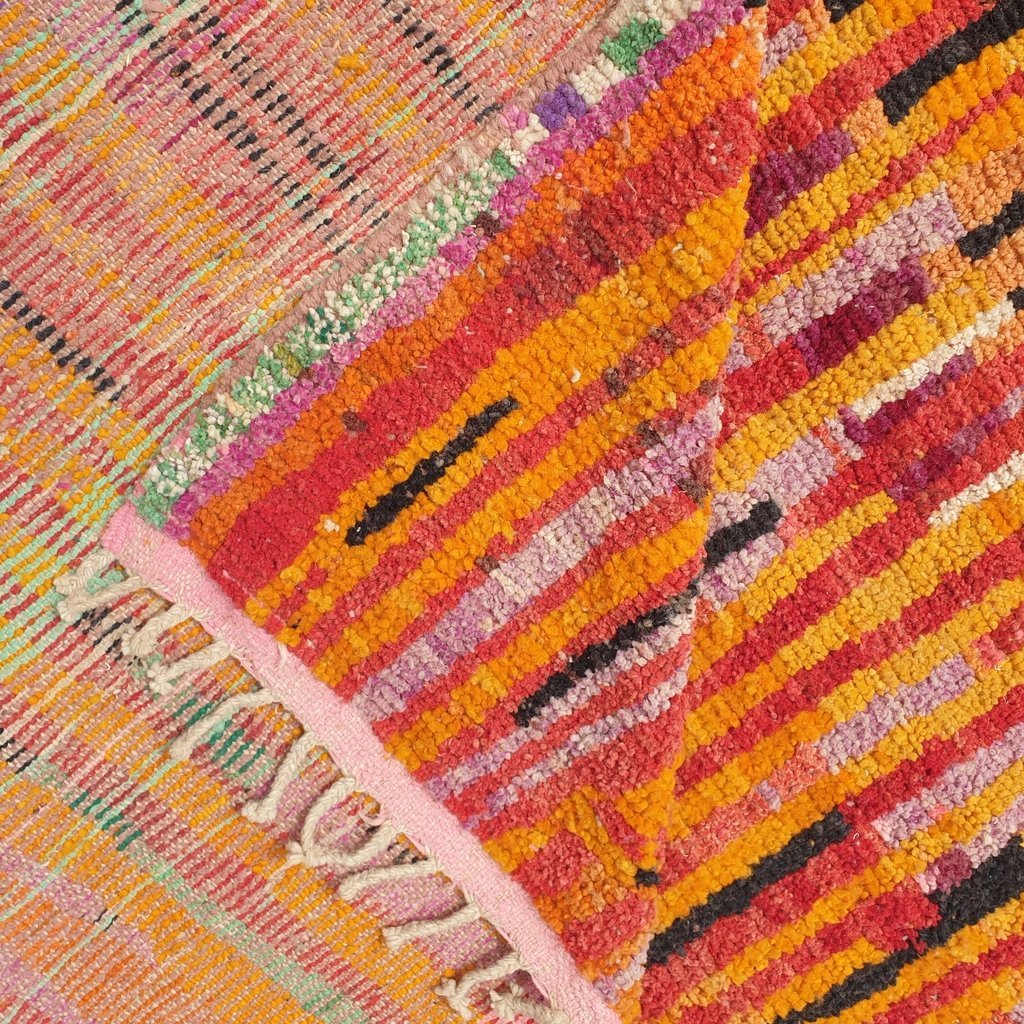 AFYA | 10'5x6'5 Ft | 3x2 m | Moroccan Colorful Rug | 100% wool handmade - OunizZ