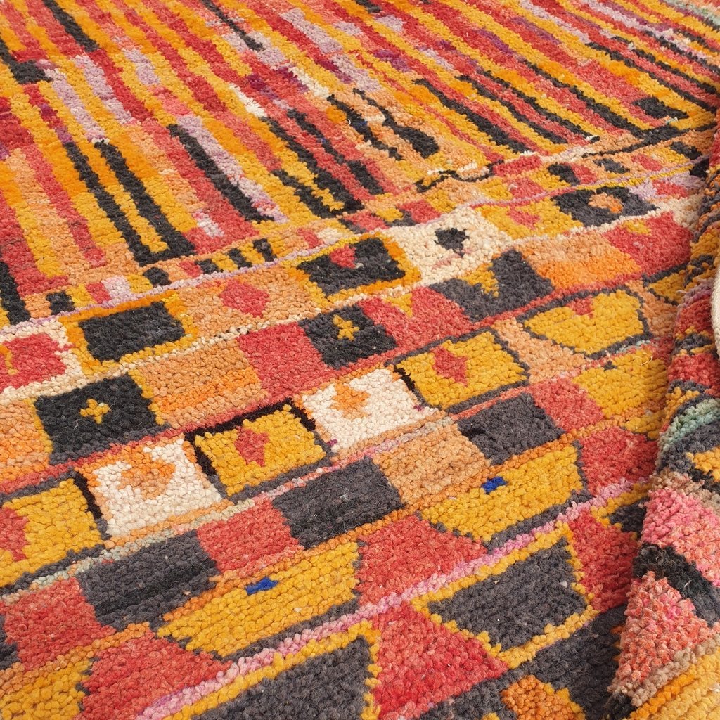 AFYA | 10'5x6'5 Ft | 3x2 m | Moroccan Colorful Rug | 100% wool handmade - OunizZ
