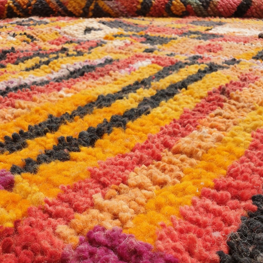 AFYA | 10'5x6'5 Ft | 3x2 m | Moroccan Colorful Rug | 100% wool handmade - OunizZ