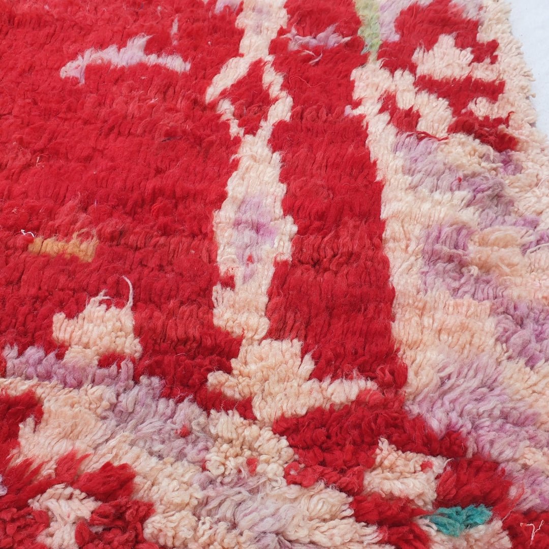 Barba - MOROCCAN RUG BOUJAD | Moroccan Berber Rug | Colorful Rug Moroccan Carpet | Authentic Handmade Berber Bedroom Rugs | 10x6'40 Ft | 305x196 cm - OunizZ