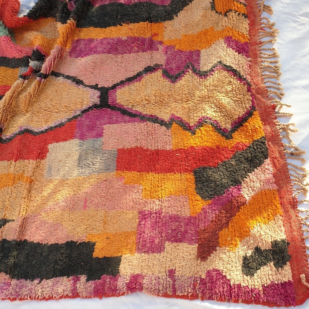 BASHA | 8x5'6 Ft | 2,5x1,7 m | Moroccan Colorful Rug | 100% wool handmade - OunizZ