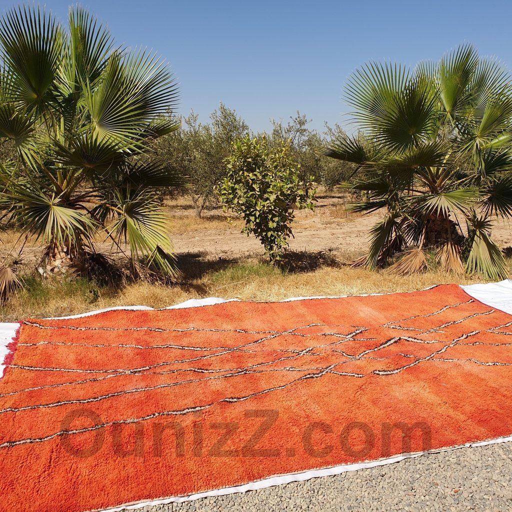 BASSOUN | Boujaad Rug 13'6x9'4 Ft | 4x3 M | 100% wool handmade in Morocco - OunizZ