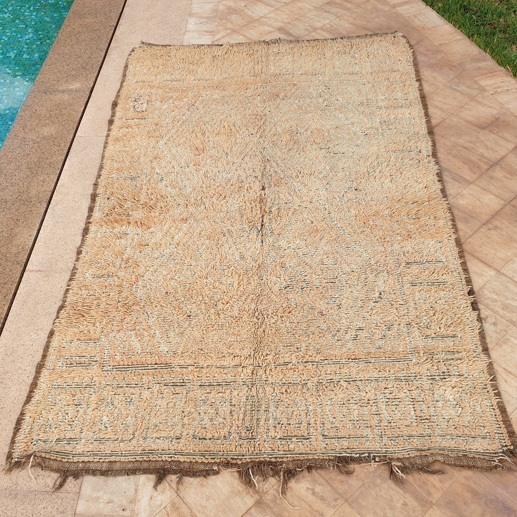 BAYAM | 9'5x5'8 Ft | 2,9x1,8 m | Moroccan VINTAGE Colorful Rug | 100% wool handmade - OunizZ