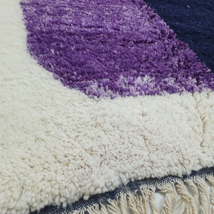 BITTY | 7'9x5'1 Ft | 2,40x1,55 m | Moroccan Beni Ourain Rug | 100% wool handmade - OunizZ