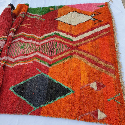 BIZAF | 10x6'5 Ft | 3x2 m | Moroccan Colorful Rug | 100% wool handmade - OunizZ