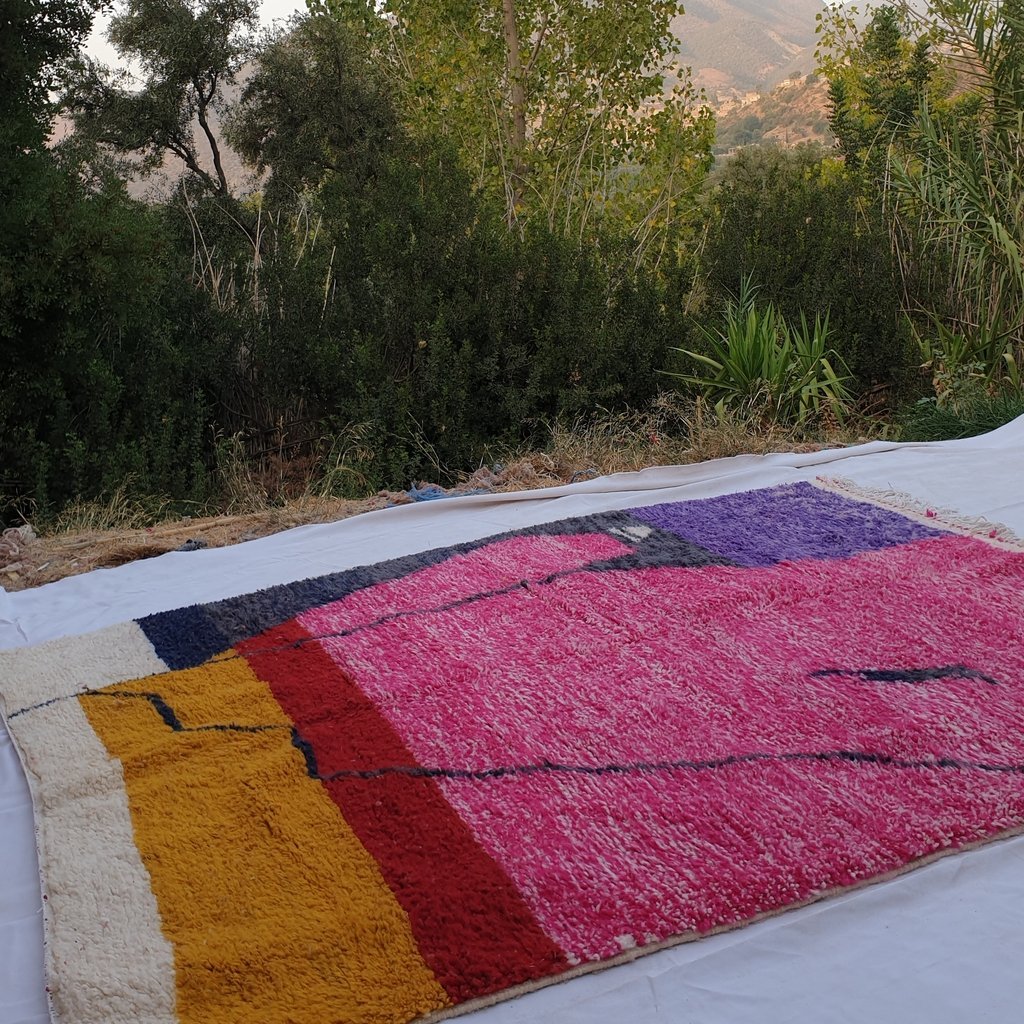 BLANKA | 8'8x6'9 Ft | 2,67x2,10 m | Moroccan Beni Ourain Rug | 100% wool handmade - OunizZ