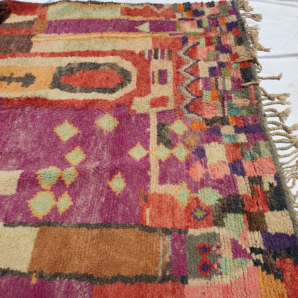 BRIBA | 10x6'5 Ft | 3x2 m | Moroccan Colorful Rug | 100% wool handmade - OunizZ