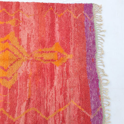 Brika - MOROCCAN RUG BOUJAD | Moroccan Berber Rug | Colorful Rug Moroccan Carpet | Authentic Handmade Berber Bedroom Rugs | 10'04x6'30 Ft | 306x192 cm - OunizZ