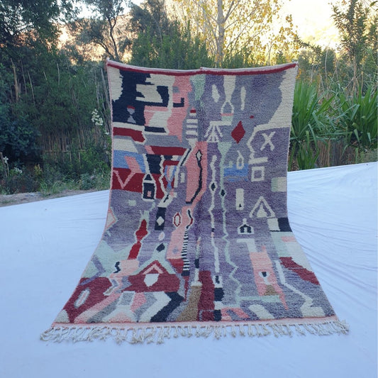Crespy - Moroccan Rug Boujaad | Colorful Authentic Berber Handmade Bedroom Rug | 8'79x5'02 Ft | 2,68x1,53 m - OunizZ