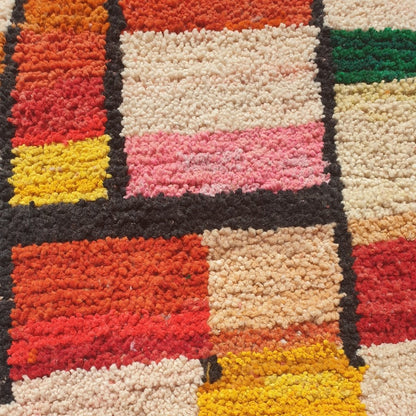 Customized DAMA | 9'5x7 Ft | 3x2 m | Moroccan Colorful Rug | 100% wool handmade - OunizZ