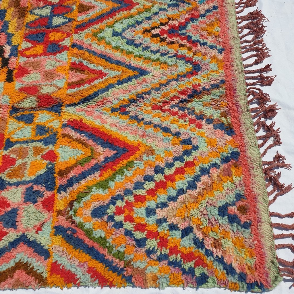 Customized KERKUR | 3x2 m | Moroccan Colorful Rug | 100% wool handmade - OunizZ