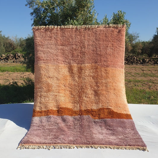 Customized LAVME | Moroccan Beni rug Ultra Soft & Thick | 9x6 Ft | Moroccan Colorful Beni Mrirt Rug | 100% wool handmade - OunizZ