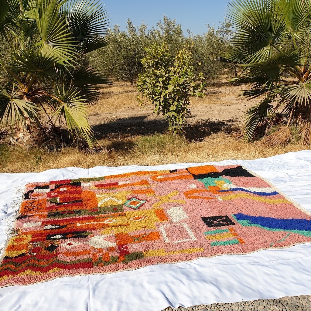 Customized SIMGNIN | 8'8x6'8 Ft | 268x208 cm | Moroccan Colorful Rug | 100% wool handmade - OunizZ