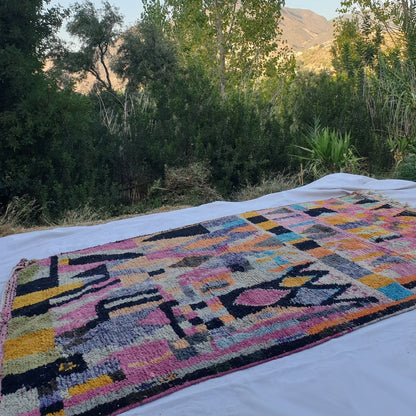 DAHACH | 9'9x6'3 Ft | 3x2 m | Moroccan Colorful Rug | 100% wool handmade - OunizZ