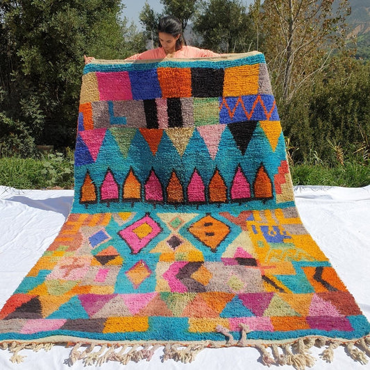 DIDI | 10x6'5 Ft | 3x2 m | Moroccan Colorful Rug | 100% wool handmade - OunizZ