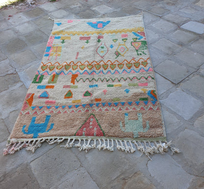 FADINA | Boujaad Rug | 100% wool handmade in Morocco - OunizZ