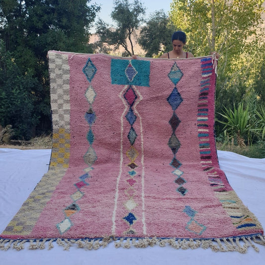 FARKA | 10x6'9 Ft | 305x209 cm | Moroccan Colorful Rug | 100% wool handmade - OunizZ