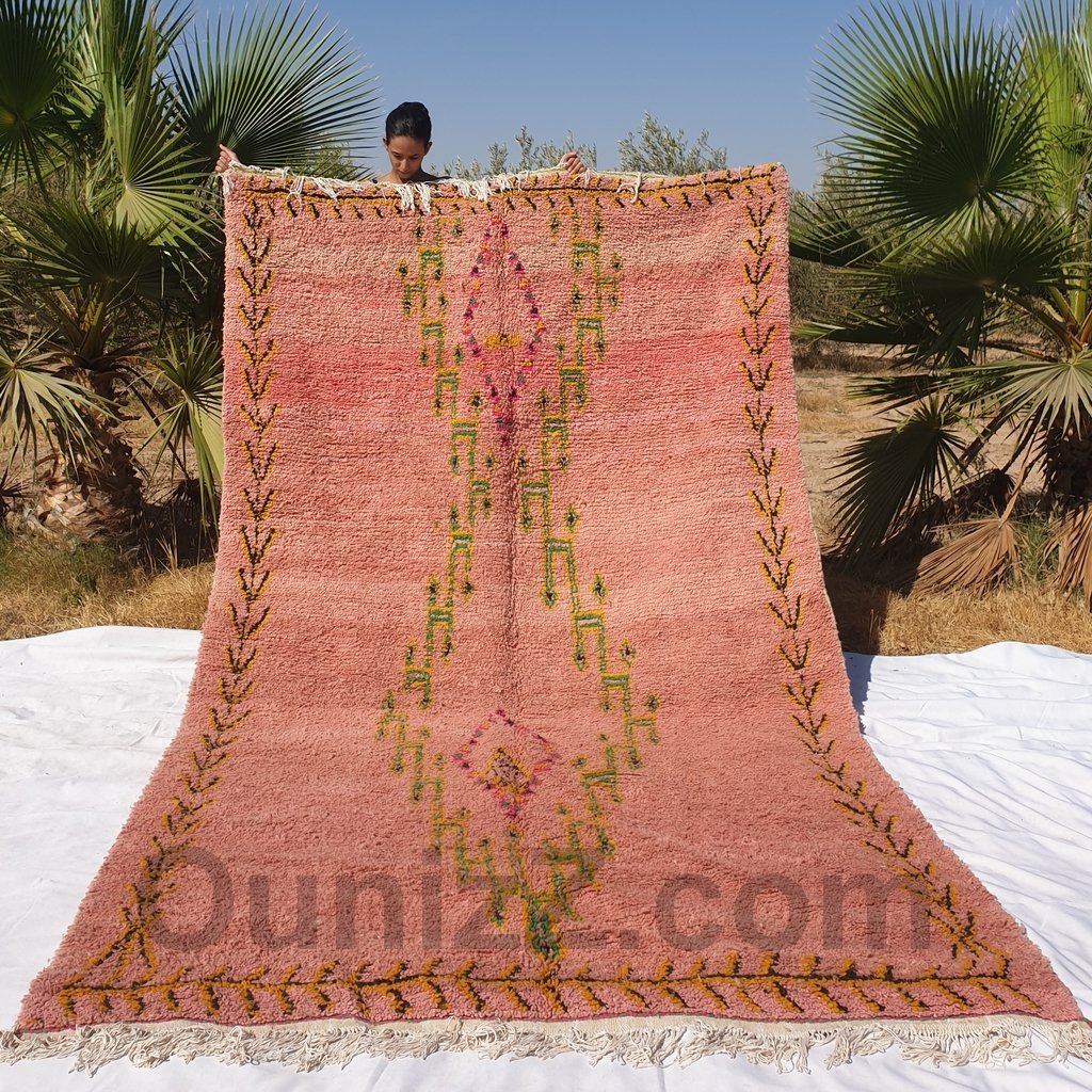 FATTOUM | 11'8x6'6 Ft | 360x202 cm | Moroccan Vintage style Rug | 100% wool handmade - OunizZ