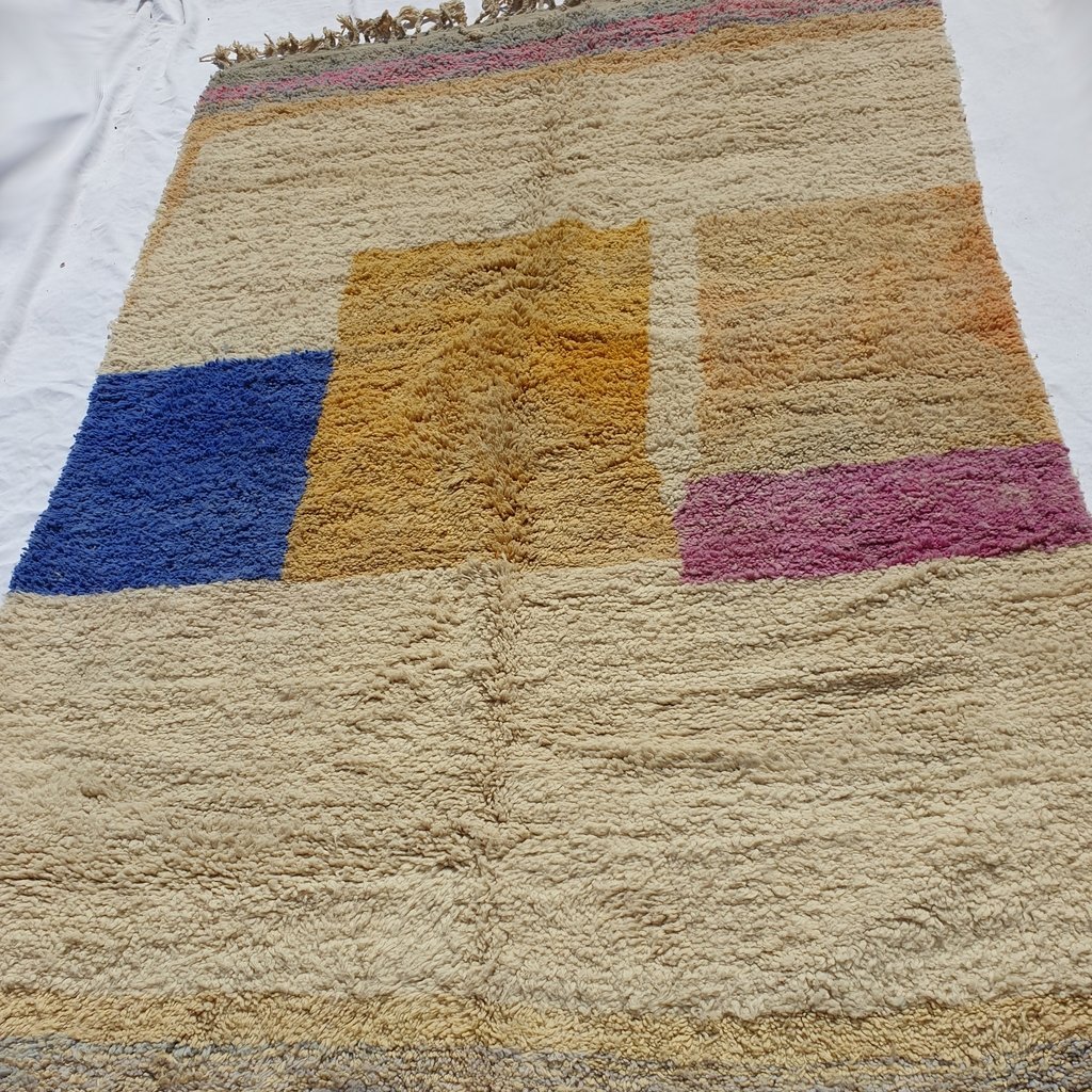 GAALULA | 10x6 Ft | 3x2 m | Moroccan Colorful Rug | 100% wool handmade - OunizZ