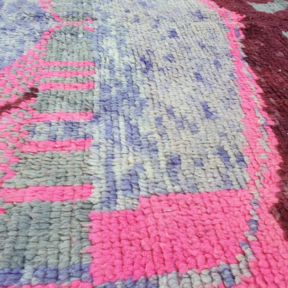 Ganya - Moroccan Rug Boujaad | Colorful Authentic Berber Handmade Bedroom Rug | 8'62x5'58 Ft | 2,63x1,70 m - OunizZ