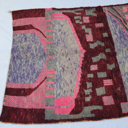 Ganya - Moroccan Rug Boujaad | Colorful Authentic Berber Handmade Bedroom Rug | 8'62x5'58 Ft | 2,63x1,70 m - OunizZ