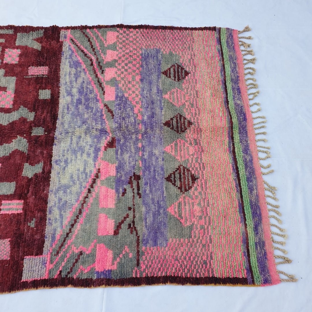 Ganya - Moroccan Rug Boujaad | Colorful Authentic Berber Handmade Bedroom Rug | 8'62x5'58 Ft | 2,63x1,70 m - OunizZ