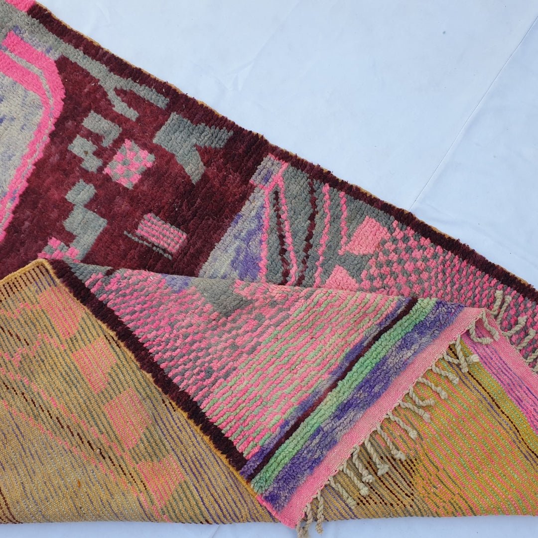 Ganya - Moroccan Rug Boujaad | Colorful Authentic Berber Handmade Bedroom Rug | 8'62x5'58 Ft | 2,63x1,70 m - OunizZ