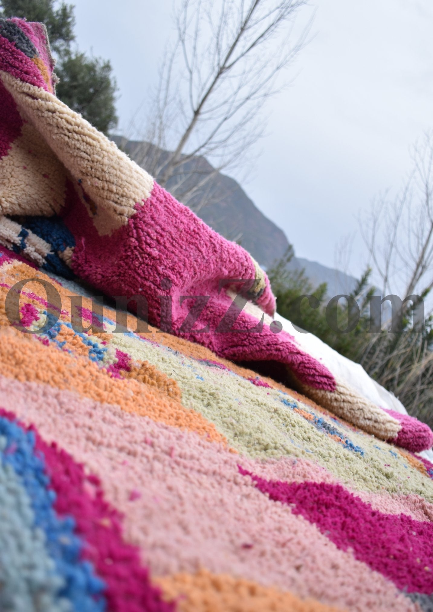 IDOUKEN | Boujaad Rug | 100% wool handmade in Morocco - OunizZ