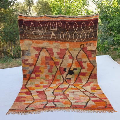 Jemidi - MOROCCAN BOUJAAD RUG | Berber Colorful Area Rug for living room Handmade Authentic Wool | 9'6x6'8 Ft | 293x208 cm - OunizZ