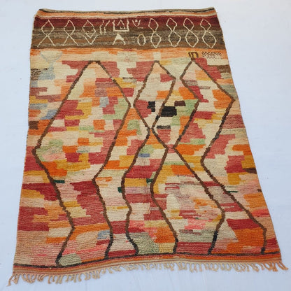 Jemidi - MOROCCAN BOUJAAD RUG | Berber Colorful Area Rug for living room Handmade Authentic Wool | 9'6x6'8 Ft | 293x208 cm - OunizZ