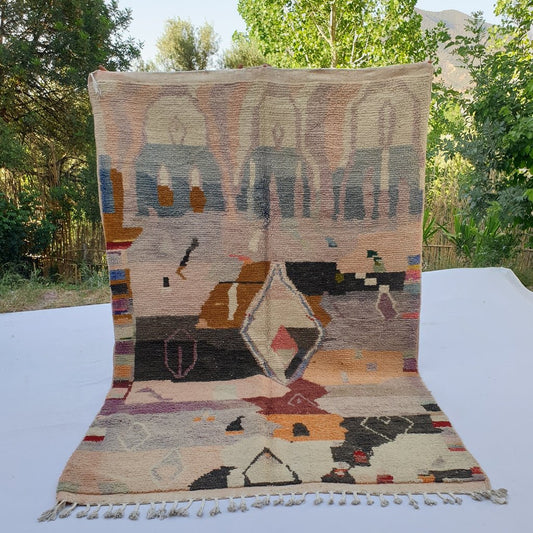 Kahlala - MOROCCAN BOUJAAD RUG | Berber Colorful Area Rug for living room Handmade Authentic Wool | 10x6'3 Ft | 304x193 cm - OunizZ