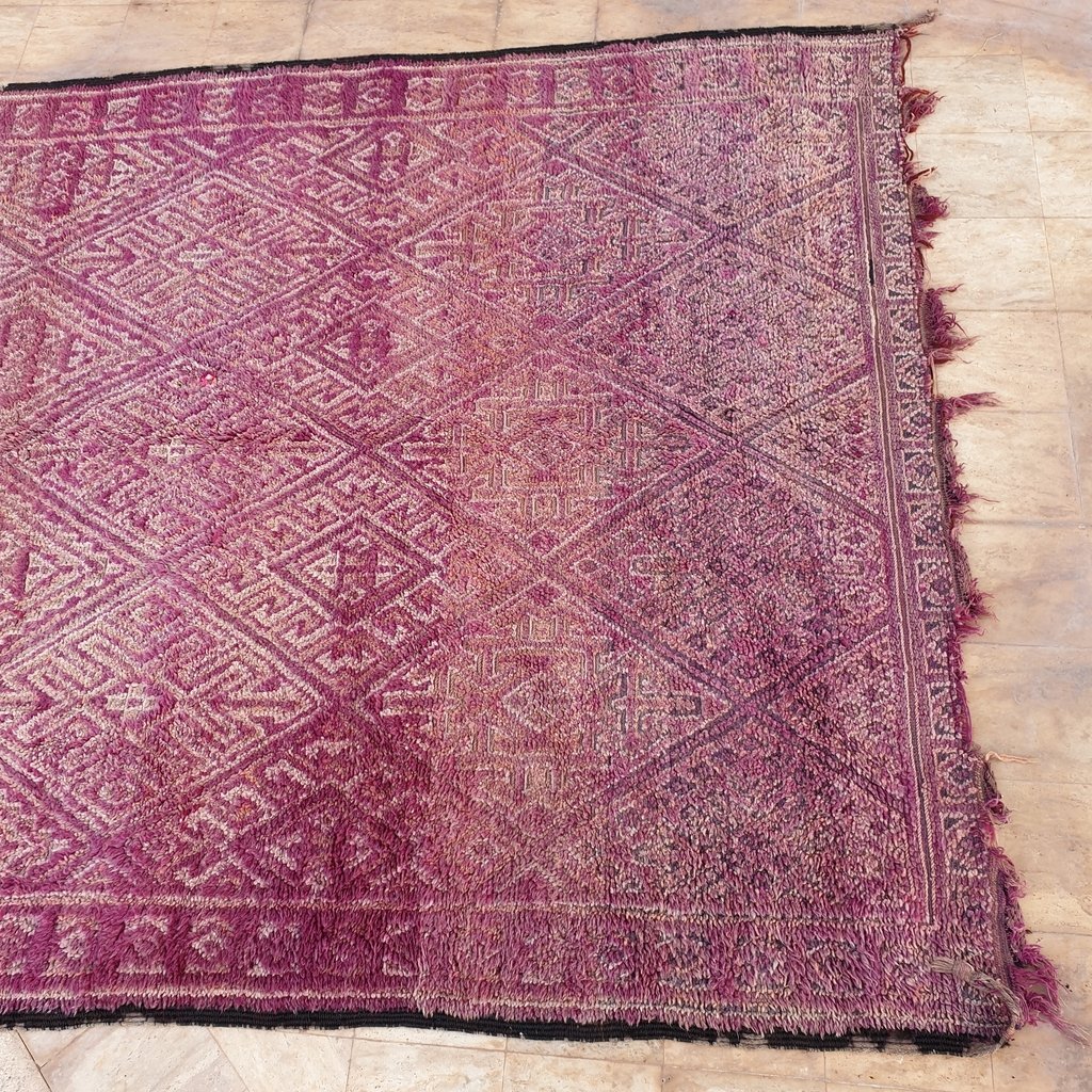 KELM | 10x6 Ft | 3,1x1,8 m | Moroccan VINTAGE Colorful Rug | 100% wool handmade - OunizZ