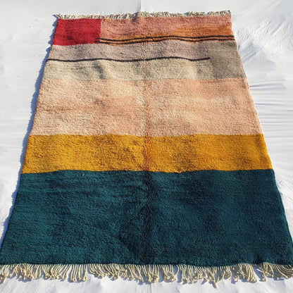 KIMMA (Super Soft Super Thick) | 9'6x6'8 Ft | 293x208 cm | Moroccan Beni Mrirt Rug | 100% wool handmade - OunizZ