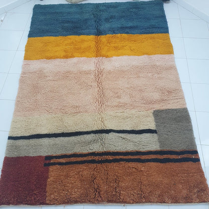 KIMMA (Super Soft Super Thick) | 9'8x6'9 Ft | 3x2 m | Moroccan Beni Mrirt Rug | 100% wool handmade - OunizZ