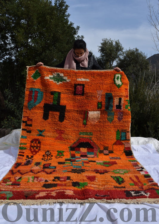 LIMOUTE | Boujaad Rug | 100% wool handmade in Morocco - OunizZ